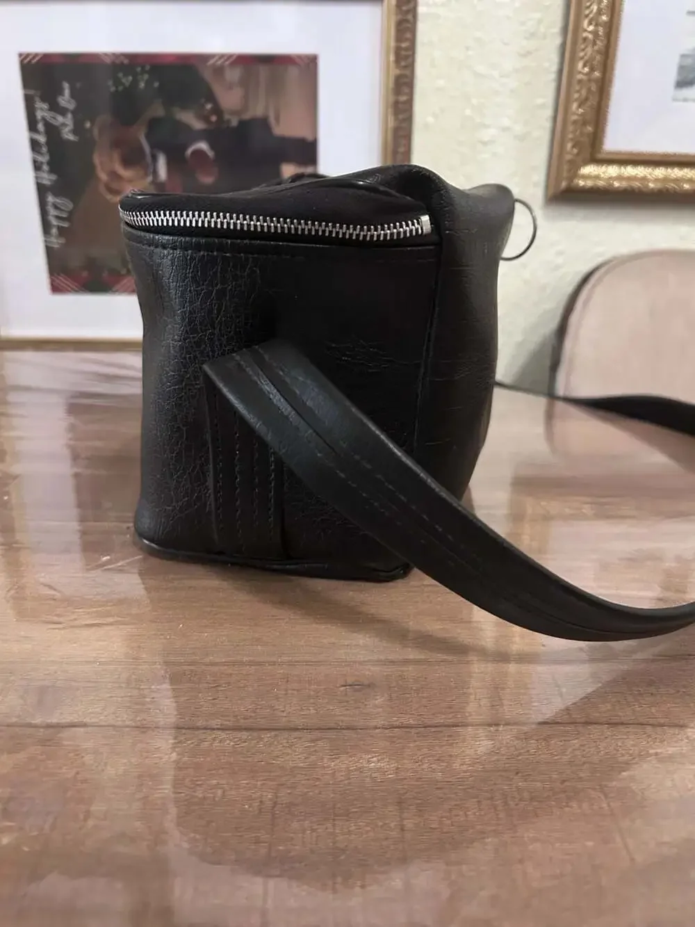 Vintage Polaroid Black Vinyl Instant Camera Bag Shoulder Case #188